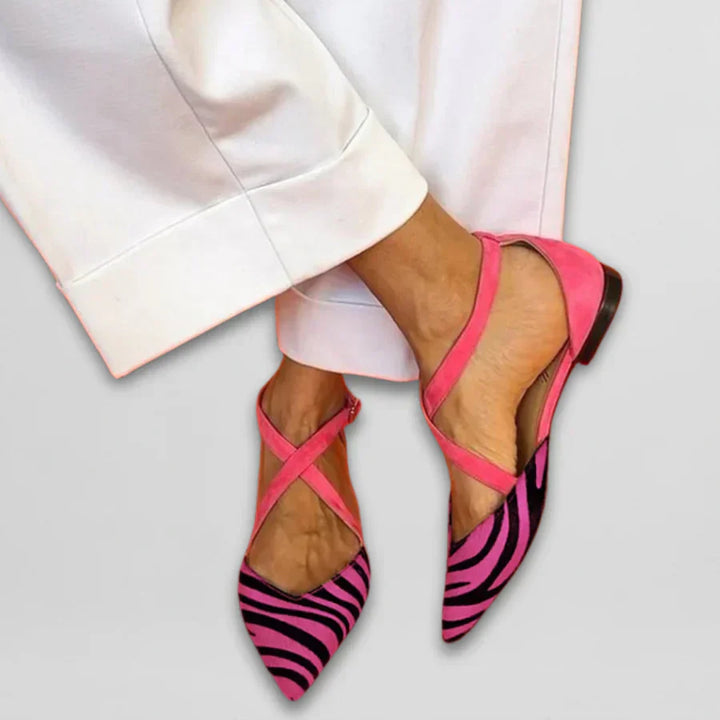 Women's Fern Ballet Flats with Straps - Timeless Elegance & Comfort