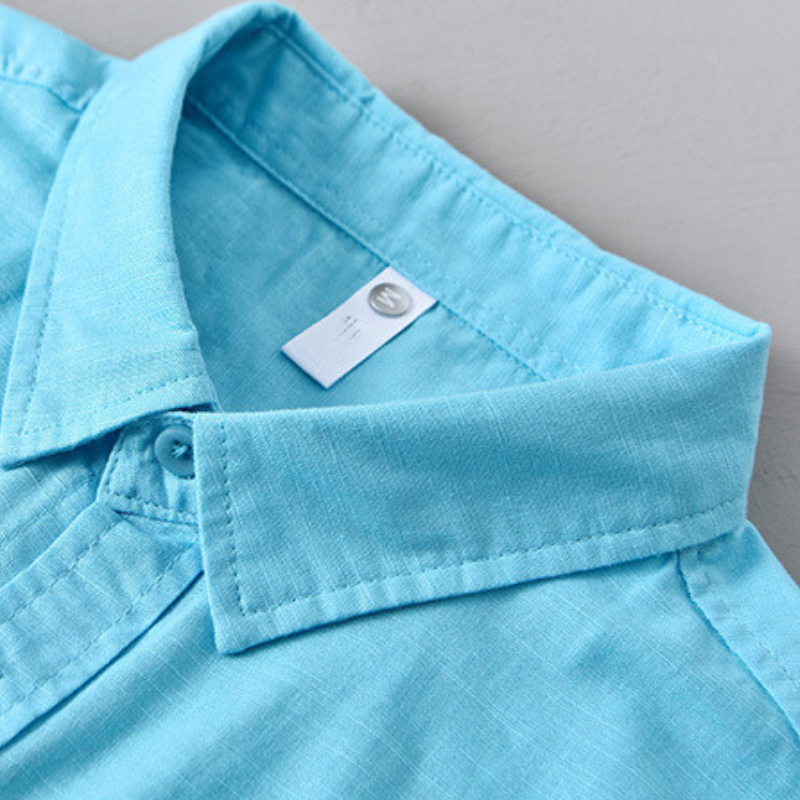 Men's Cotton-Linen Shirt – Relaxed Fit Casual Summer Shirt