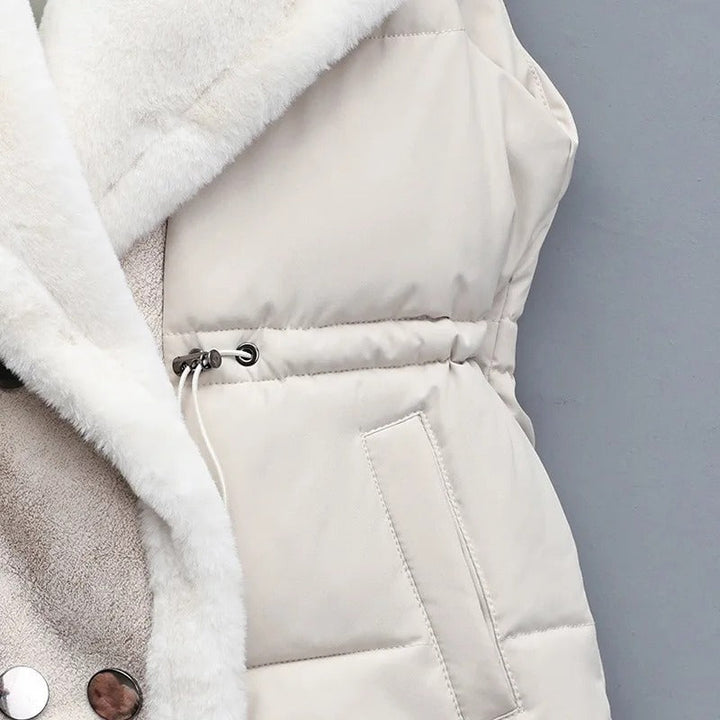 Women's Padded Gilet with Faux Fur Collar – Warm Layering Vest
