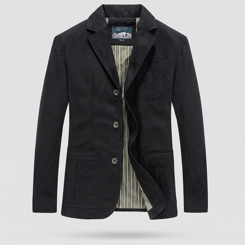 Men's Cotton Twill Blazer – Relaxed Smart-Casual Tailoring – view 6