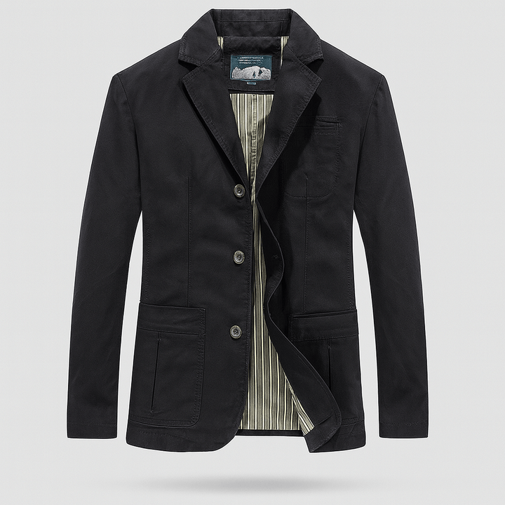 Men's Cotton Twill Blazer – Relaxed Smart-Casual Tailoring – view 6