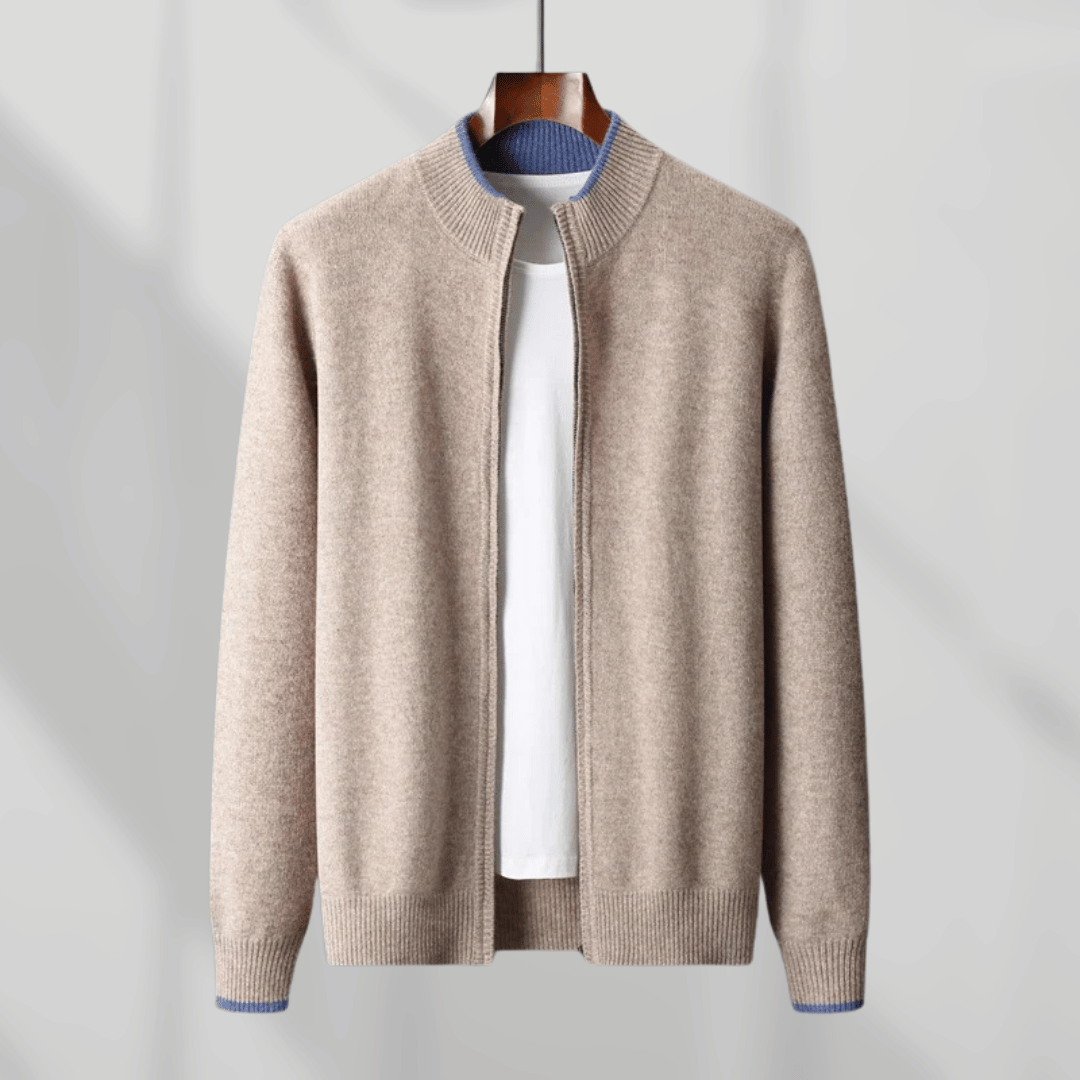 Men's Cashmere Zip Cardigan – Ashford Fine Knit Layer