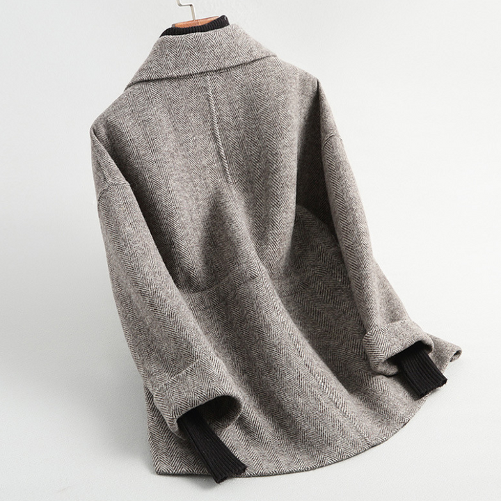 Women's Wool Knit Cardigan – Shawl Collar & Tie Waist – view 4