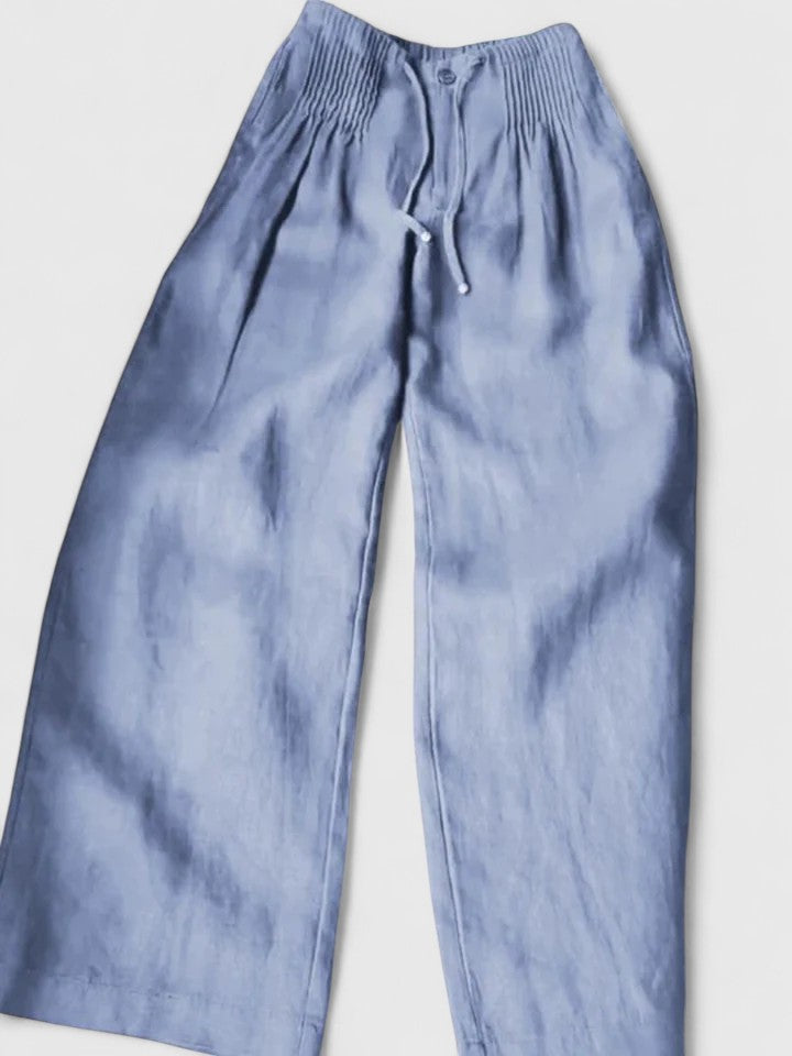 Women's Flowing Wide-Leg Pants - Effortless Everyday Elegance