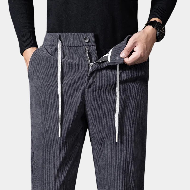 Men's Corduroy Trousers – Stretch Waist Smart Casual Cords – view 8