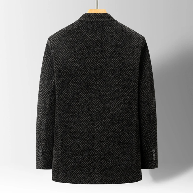 Men's Wool Coat – Faux-Fur Lined Tailored Winter Coat – view 3