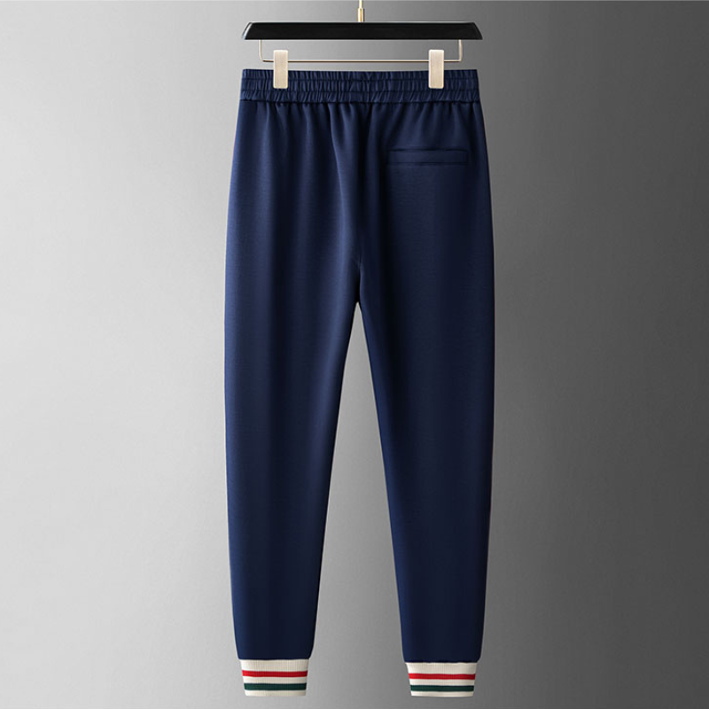 Men's Striped Zip Tracksuit Set – Stretch Knit Two-Piece – view 5