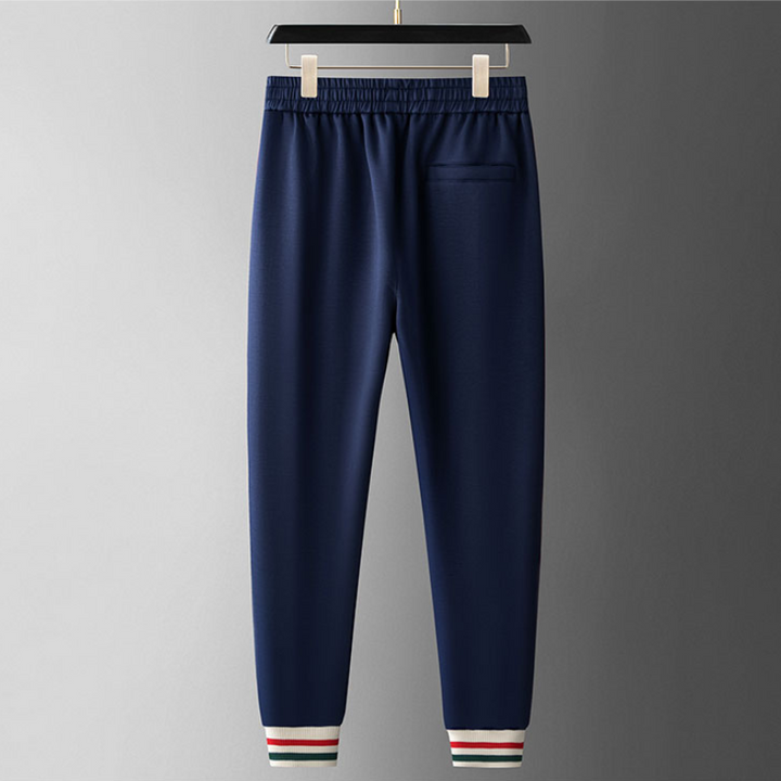 Men's Striped Zip Tracksuit Set – Stretch Knit Two-Piece – view 5
