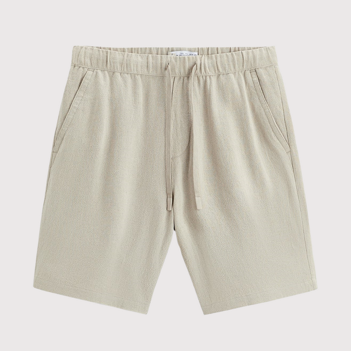 Men's Palermo Linen Shorts – Breathable Relaxed Summer Tailoring – Light Beige