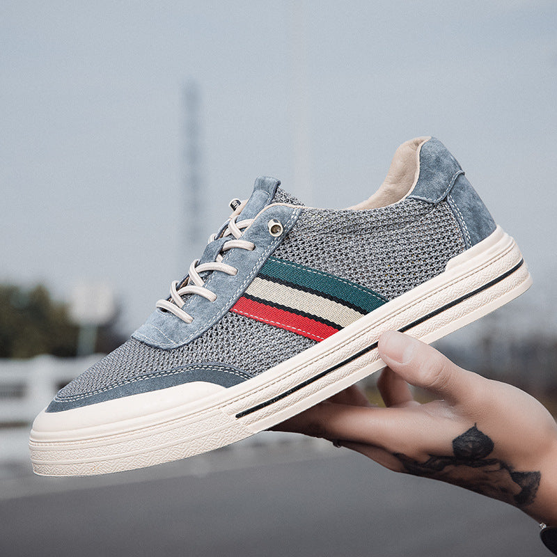 Men's Suede & Mesh Retro Trainers – Lightweight Everyday Style – view 7