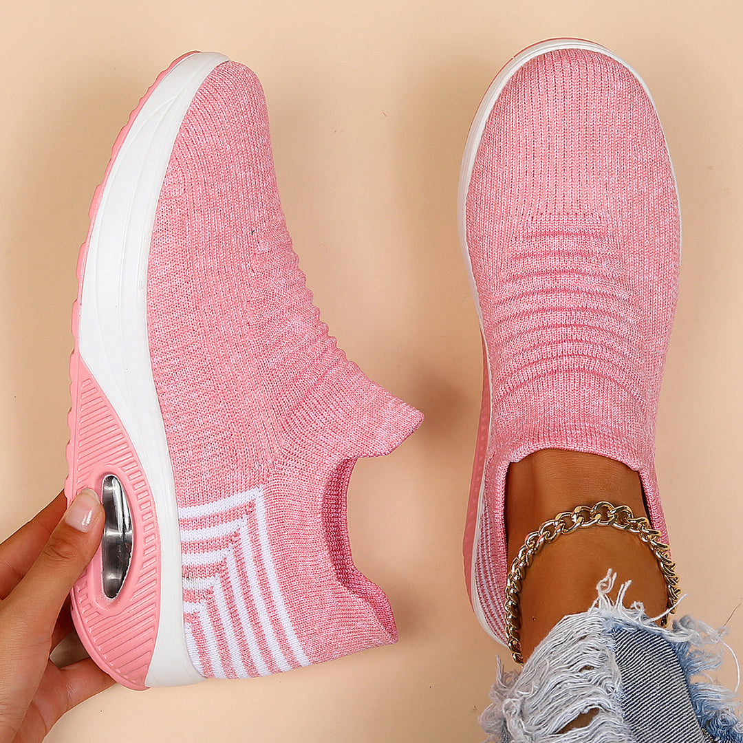 Women's Knit Air Cushion Sneakers - Orthopedic Comfort