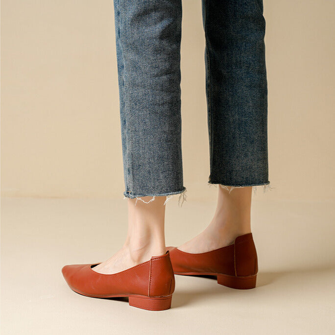 Women's Pointed Toe Block Heel Court Shoes – All-Day Comfort – view 6