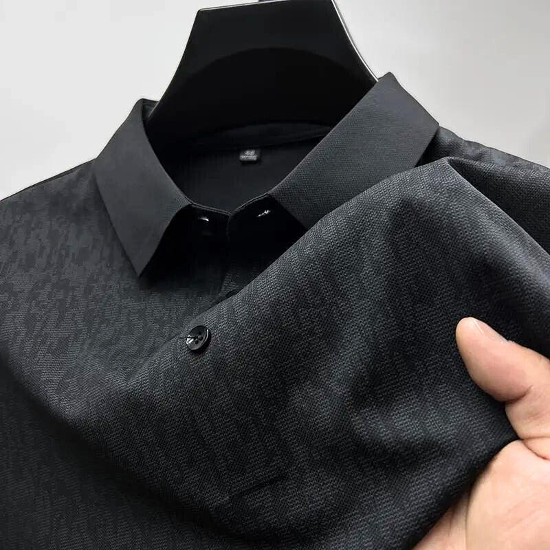 Men's Silk-Touch Tailored Shirt – Breathable Smart-Casual Wear – view 4