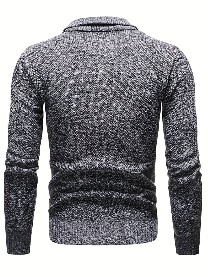 Men's Soft Ribbed Knit Jumper – Relaxed Fit Everyday Layer – view 6