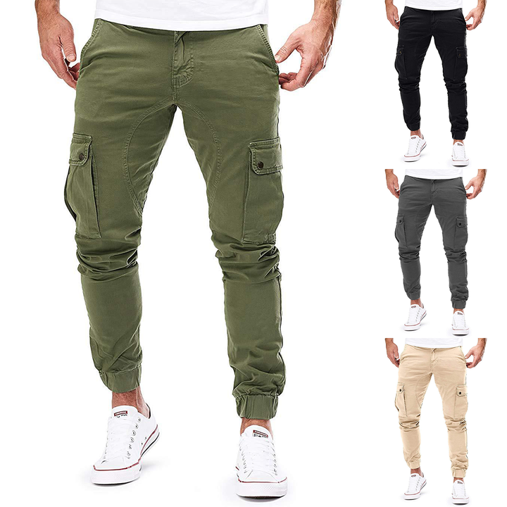 Men's Cargo Joggers – Stretch Cotton Blend Casual Trousers – view 7