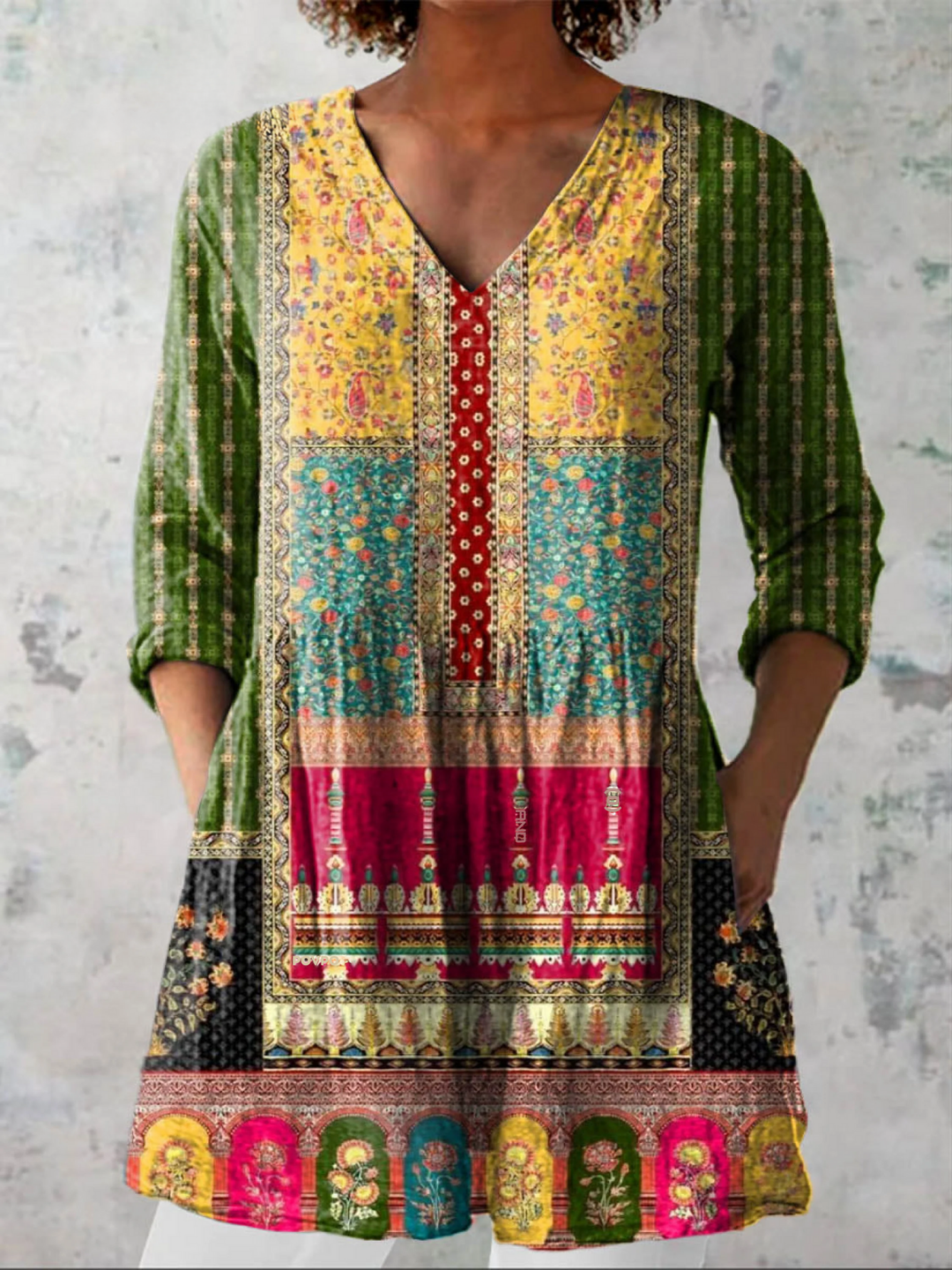 Women's V-Neck Long Sleeve Top - Effortless Style and Comfort