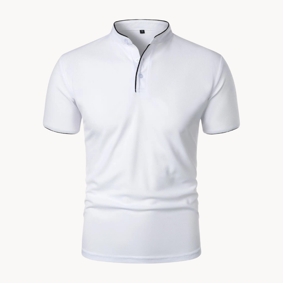 Men's Siena Cotton Polo Shirt – Classic Fit Everyday Smart-Casual – White