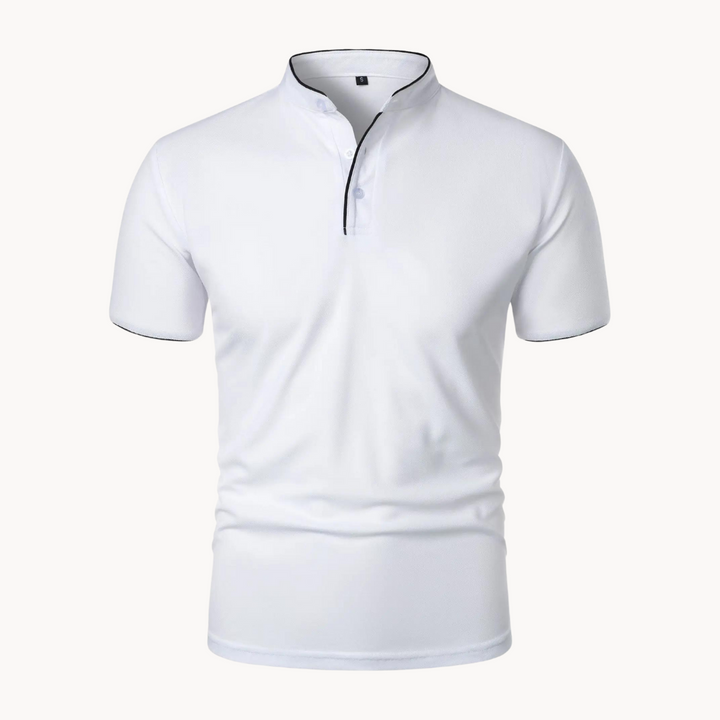 Men's Siena Cotton Polo Shirt – Classic Fit Everyday Smart-Casual – White