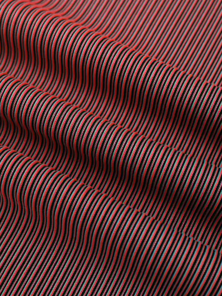Men's Lightweight Striped Trousers – Straight-Leg Drawstring – view 3