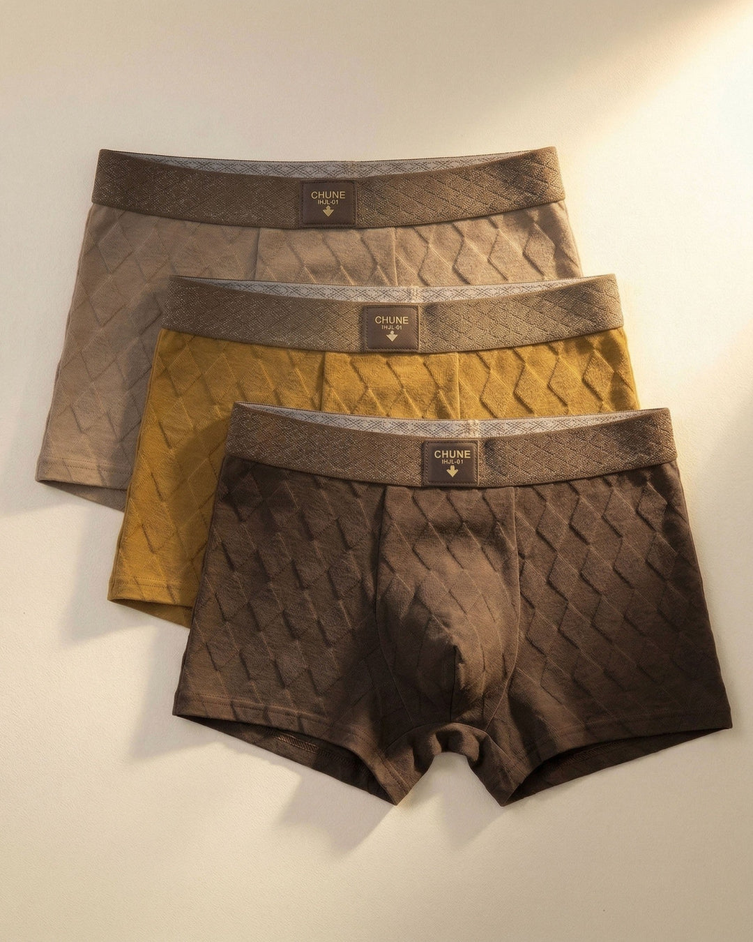 Men's Cotton Boxer Briefs – Breathable 3-Pack Underwear – view 3