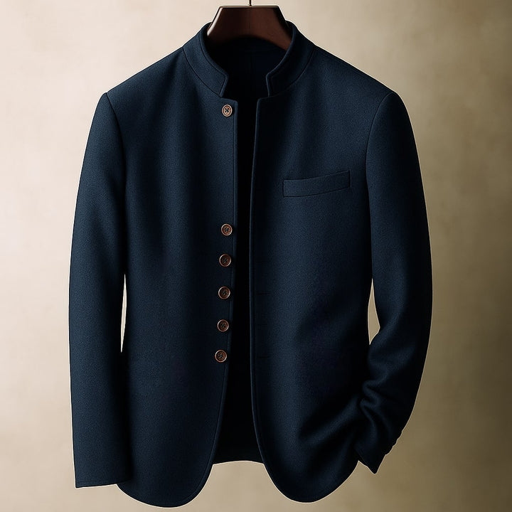 Men's Helsinki Wool Jacket – Stand-Collar Tailored Layer – view 2