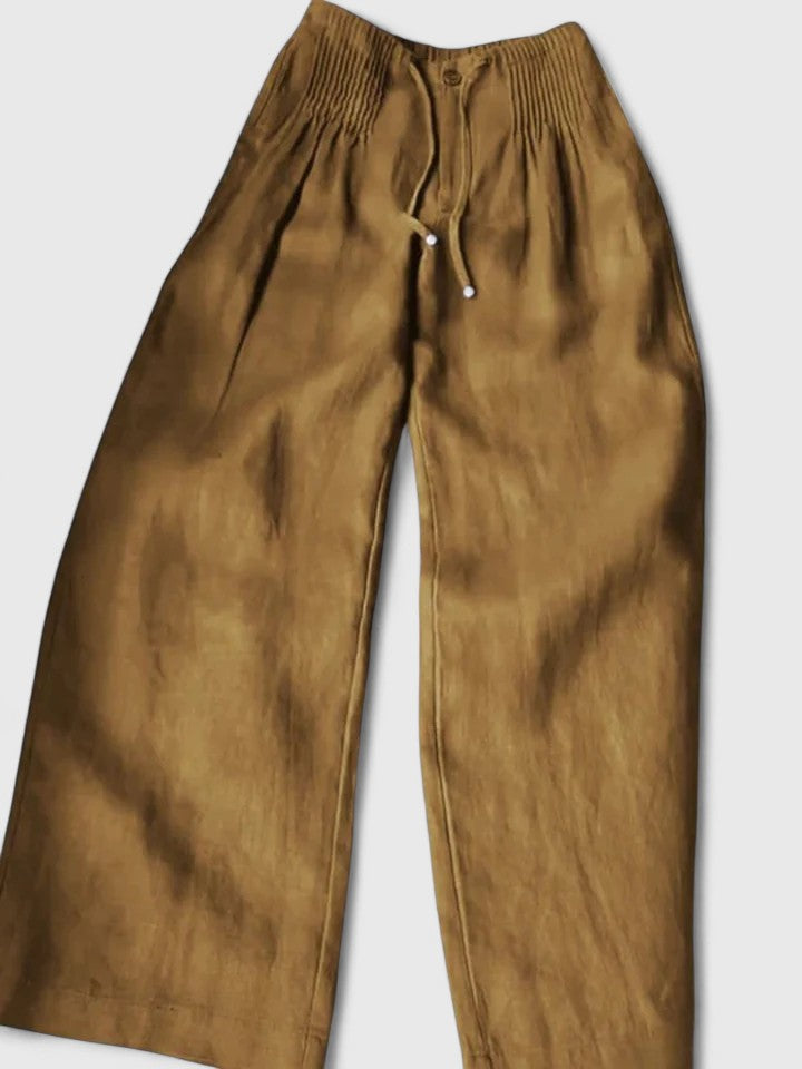 Women's Flowing Wide-Leg Pants - Effortless Everyday Elegance