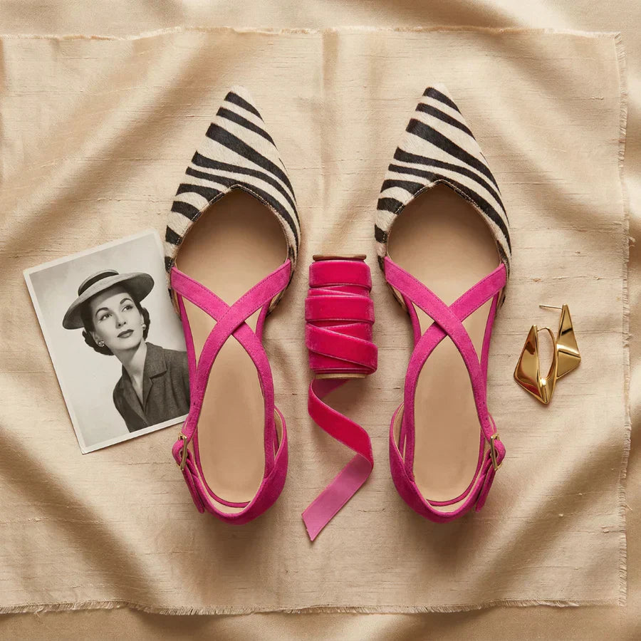 Women's Fern Ballet Flats with Straps - Timeless Elegance & Comfort