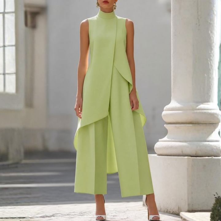 Women's Elegant Drop-Waist Jumpsuit - Versatile Day-to-Night Style