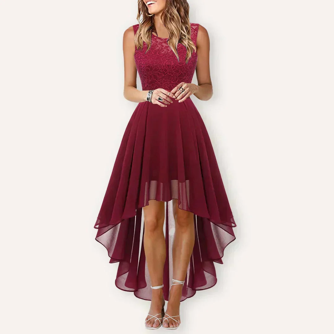 Women's Kaitlyn High-Low Elegant Dress – Wedding Guest Ready