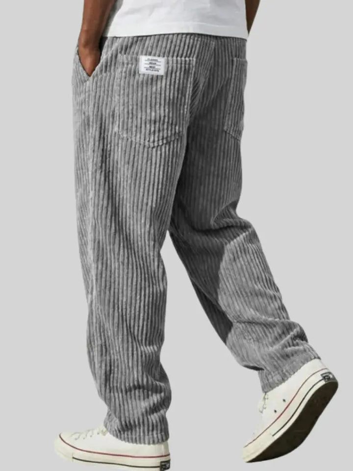 Men's Corduroy Trousers – Relaxed Drawstring Everyday Style