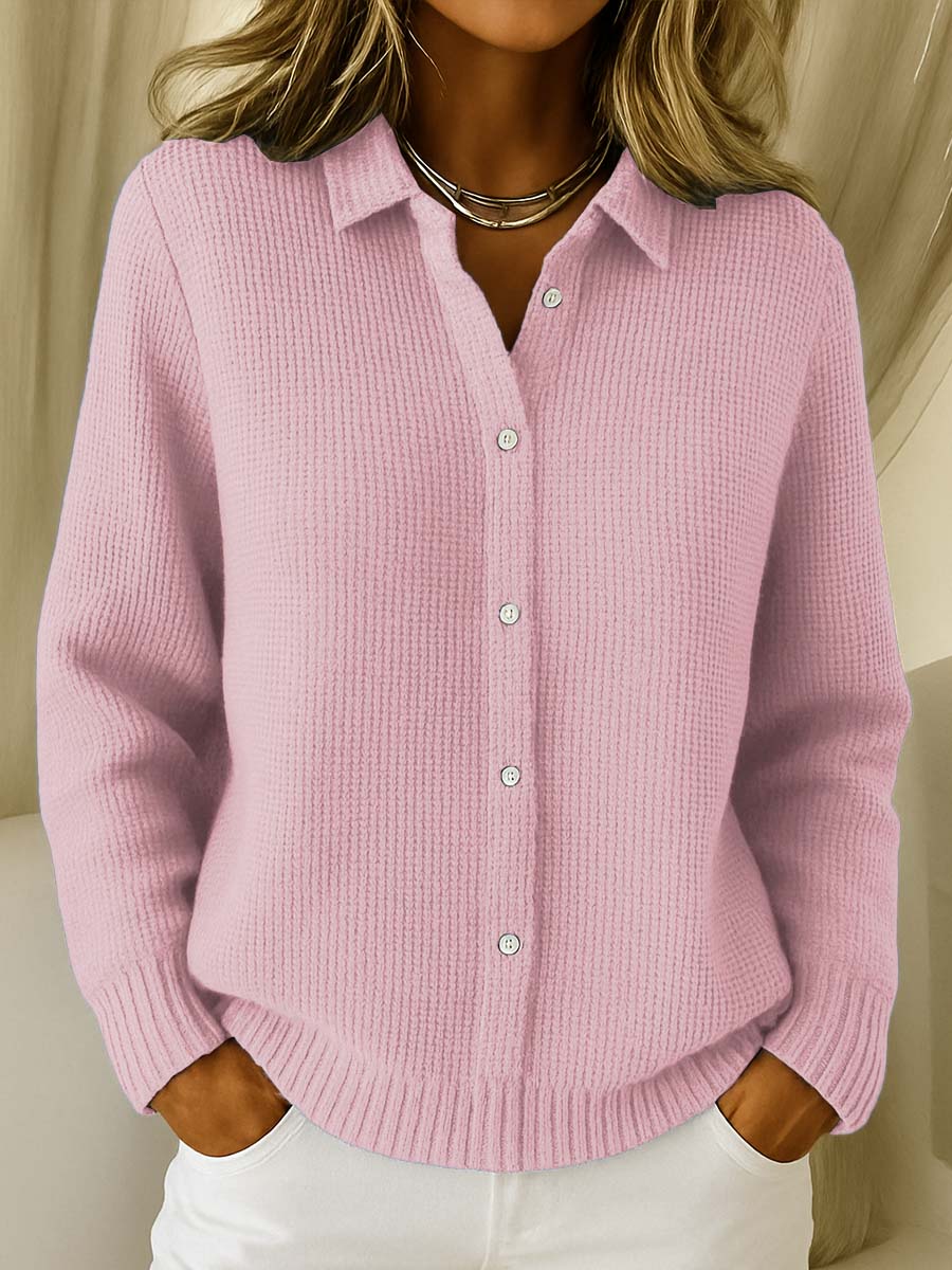Women's Classic Knitted Button Cardigan – Timeless Comfort