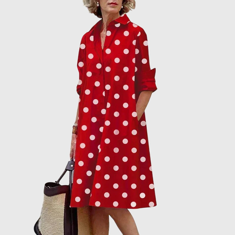 Women's Elegant Dress with Pockets - Everyday Chic