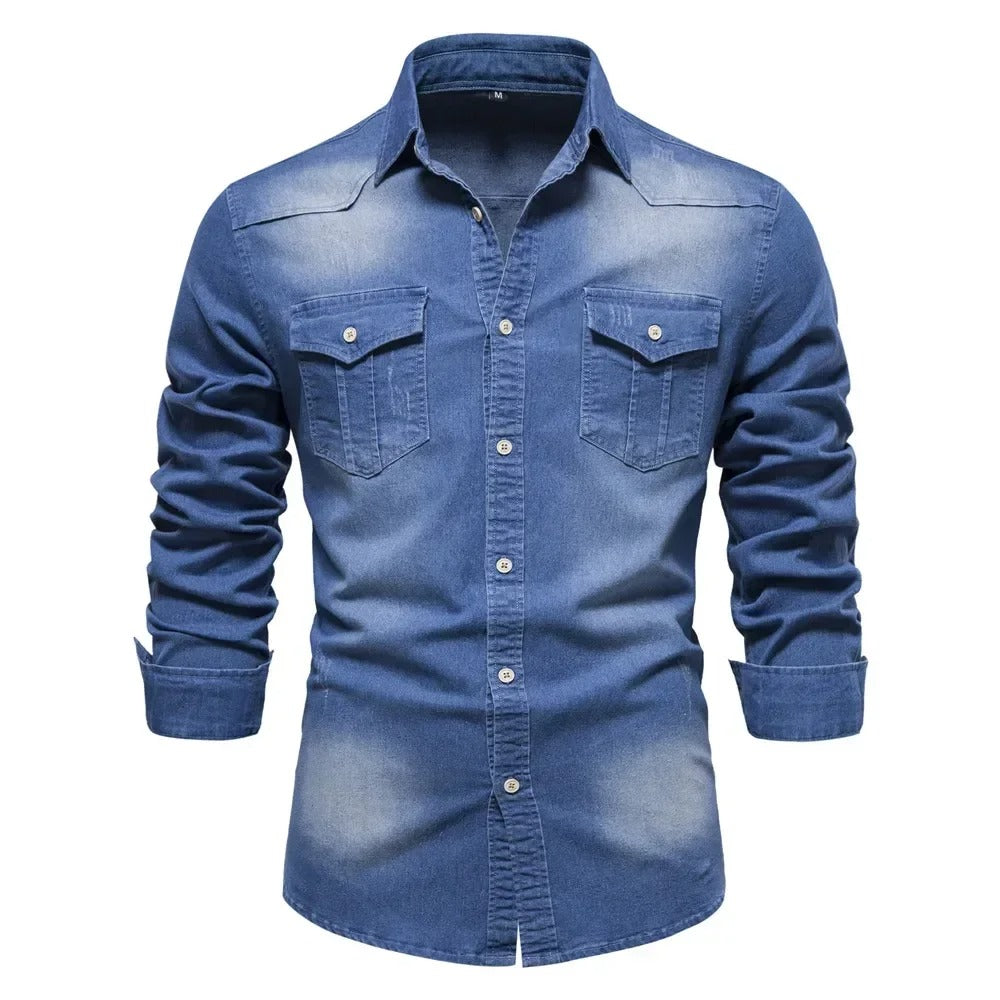 Men's Premium Denim Shirt – Versatile Smart Casual Layer – view 3