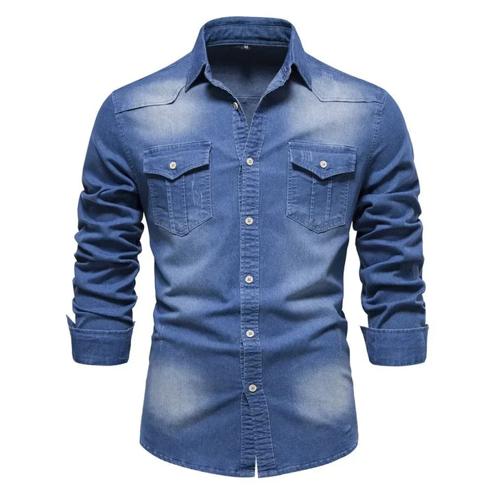 Men's Premium Denim Shirt – Versatile Smart Casual Layer – view 3