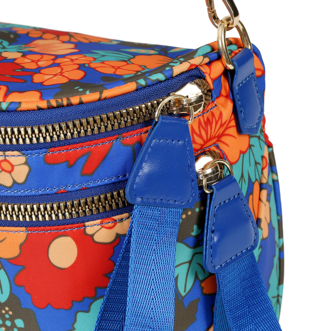 Women's Folk Bloom Floral Crossbody Bag – Everyday Zip Sling – view 5