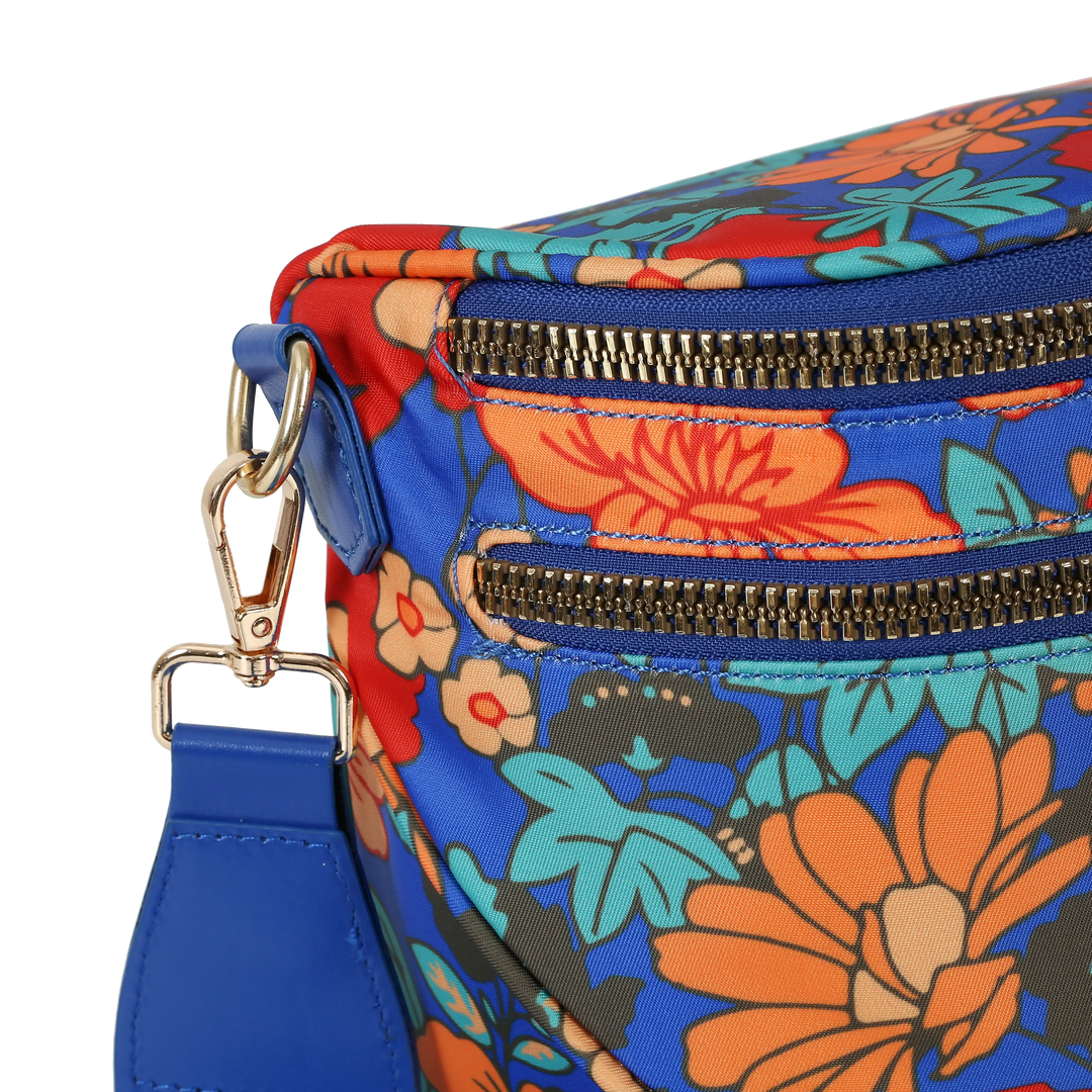 Women's Folk Bloom Floral Crossbody Bag – Everyday Zip Sling – view 6
