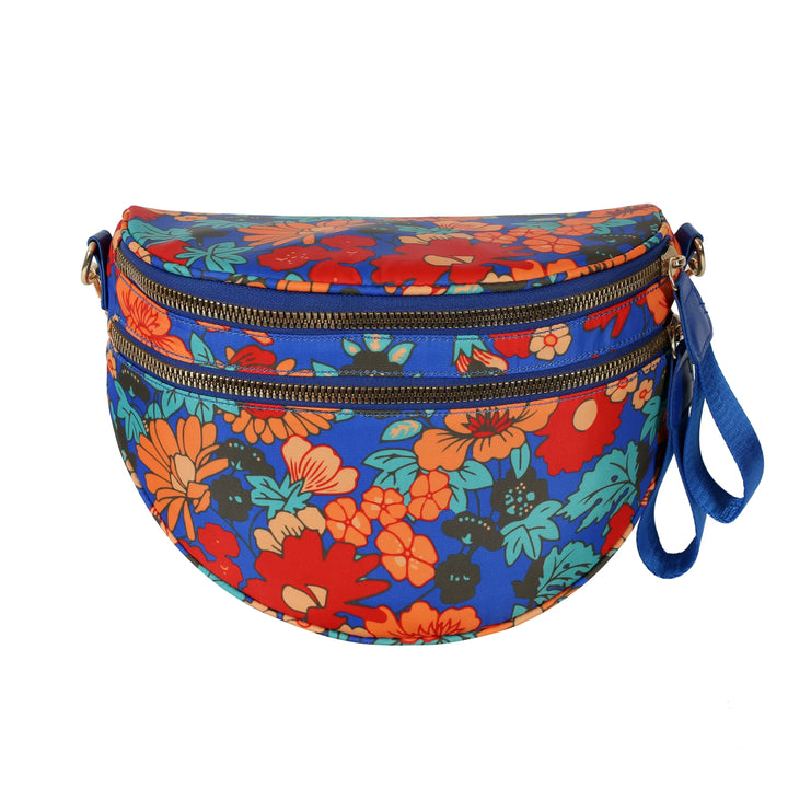 Women's Folk Bloom Floral Crossbody Bag – Everyday Zip Sling – view 2