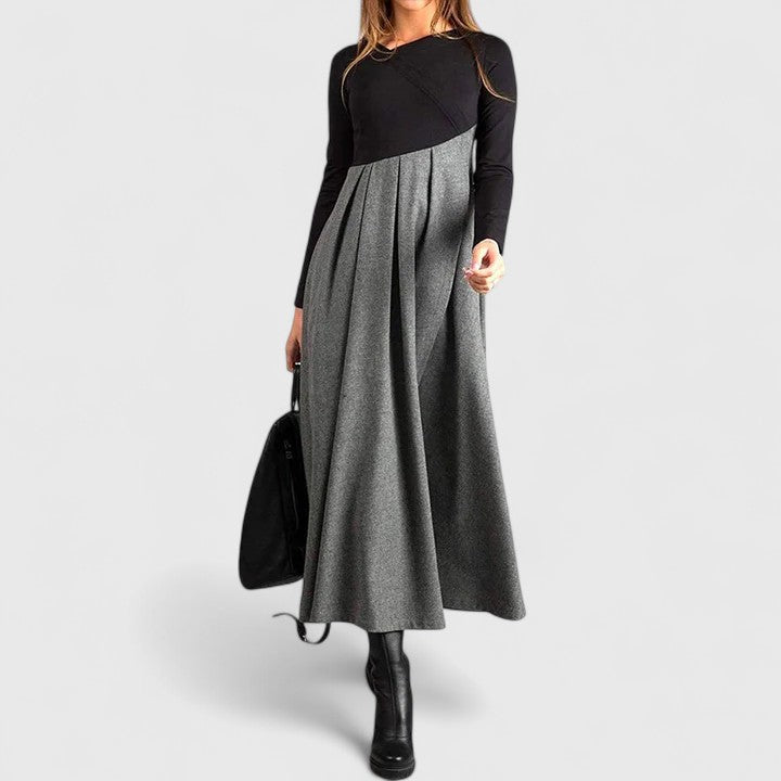 Women's Elegant Long Sleeve Maxi Dress - Perfect for Evening Events