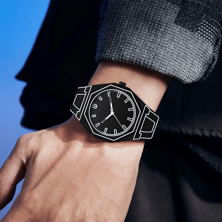 Unisex 3D Outline Watch with Silicone Strap – Water Resistant – view 4