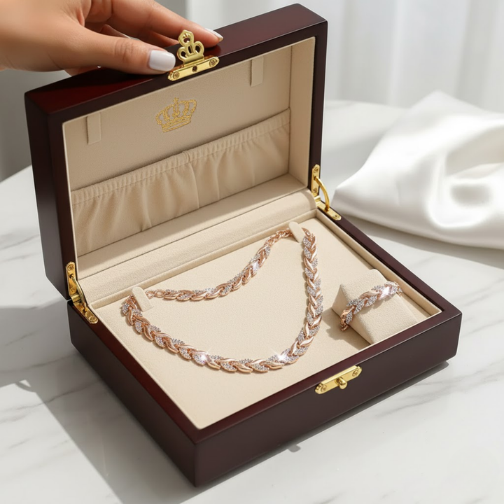 Women's Rhinestone Fish Tail Jewelry Set – Everyday Elegance