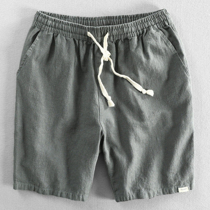 Men's Cotton-Linen Shorts – Drawstring Weekend Comfort – view 7