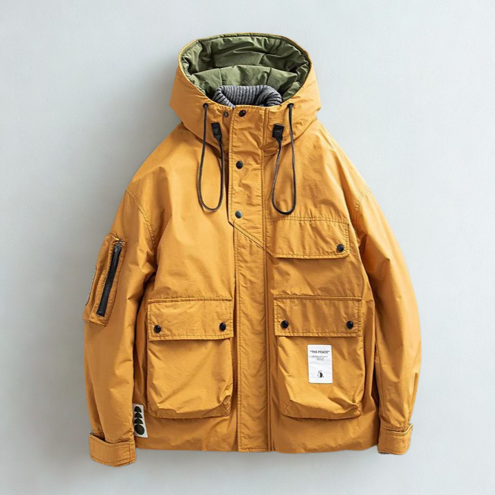 Men's Insulated Utility Parka – Weather-Resistant City Coat