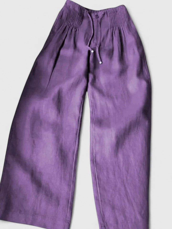 Women's Flowing Wide-Leg Pants - Effortless Everyday Elegance