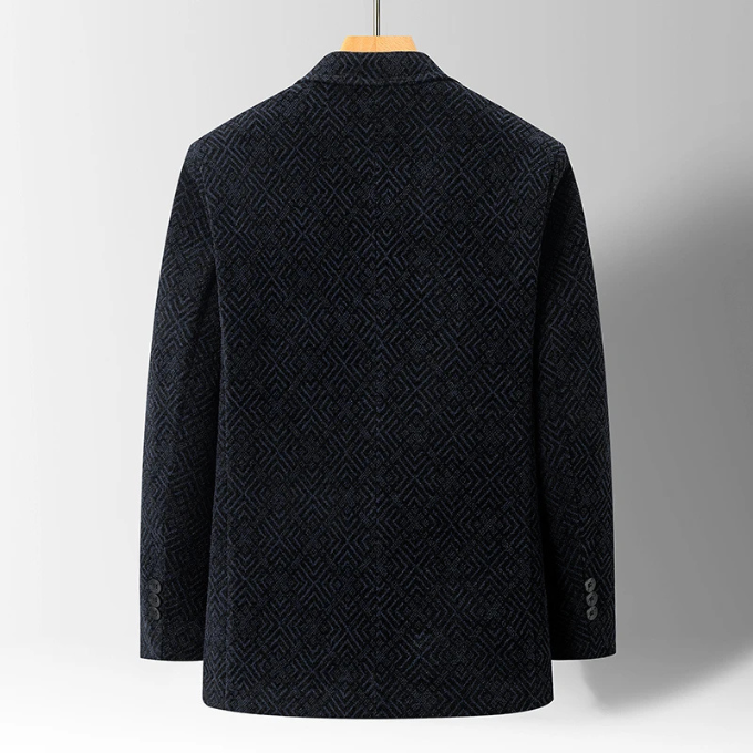 Men's Wool Coat – Faux-Fur Lined Tailored Winter Coat – view 4