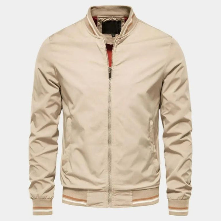 Men's Lightweight Bomber Jacket – Ribbed Smart Casual Layer – view 5