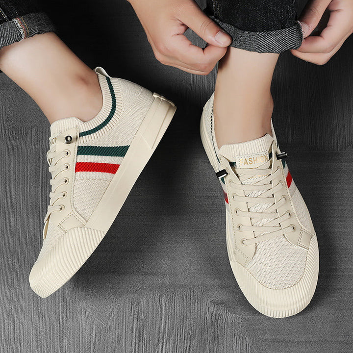 Men's Knit Trainers – Breathable Striped Sneakers for All-Day Wear – view 6