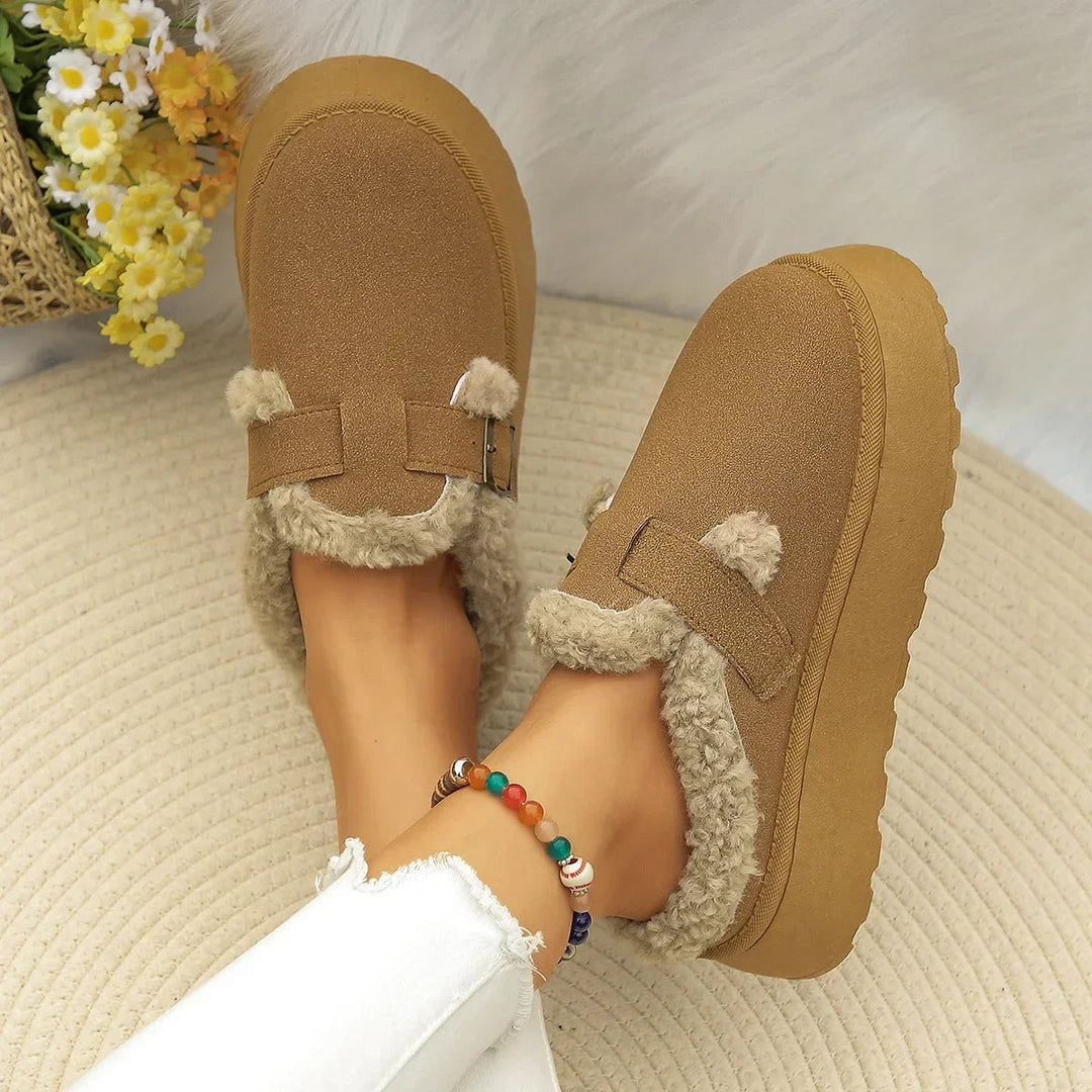 Women's Velvet Plush Slippers – Cosy Faux Suede House Shoes – view 2