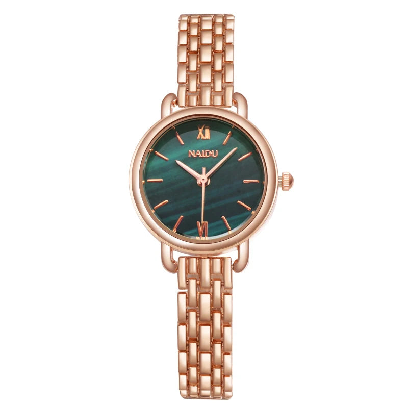 Women's Siena Marble Dial Watch – Stainless Steel Quartz Timepiece – view 7