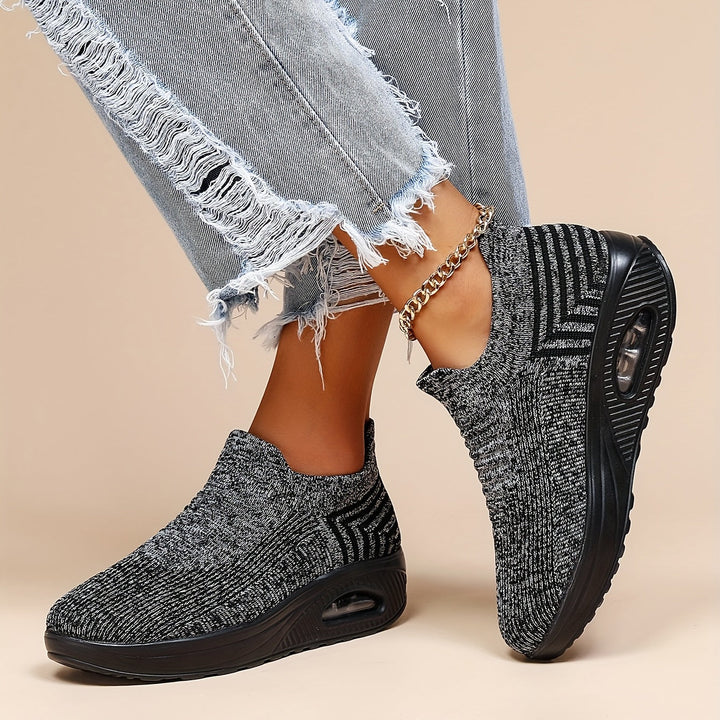 Women's Knit Air Cushion Sneakers - Orthopedic Comfort