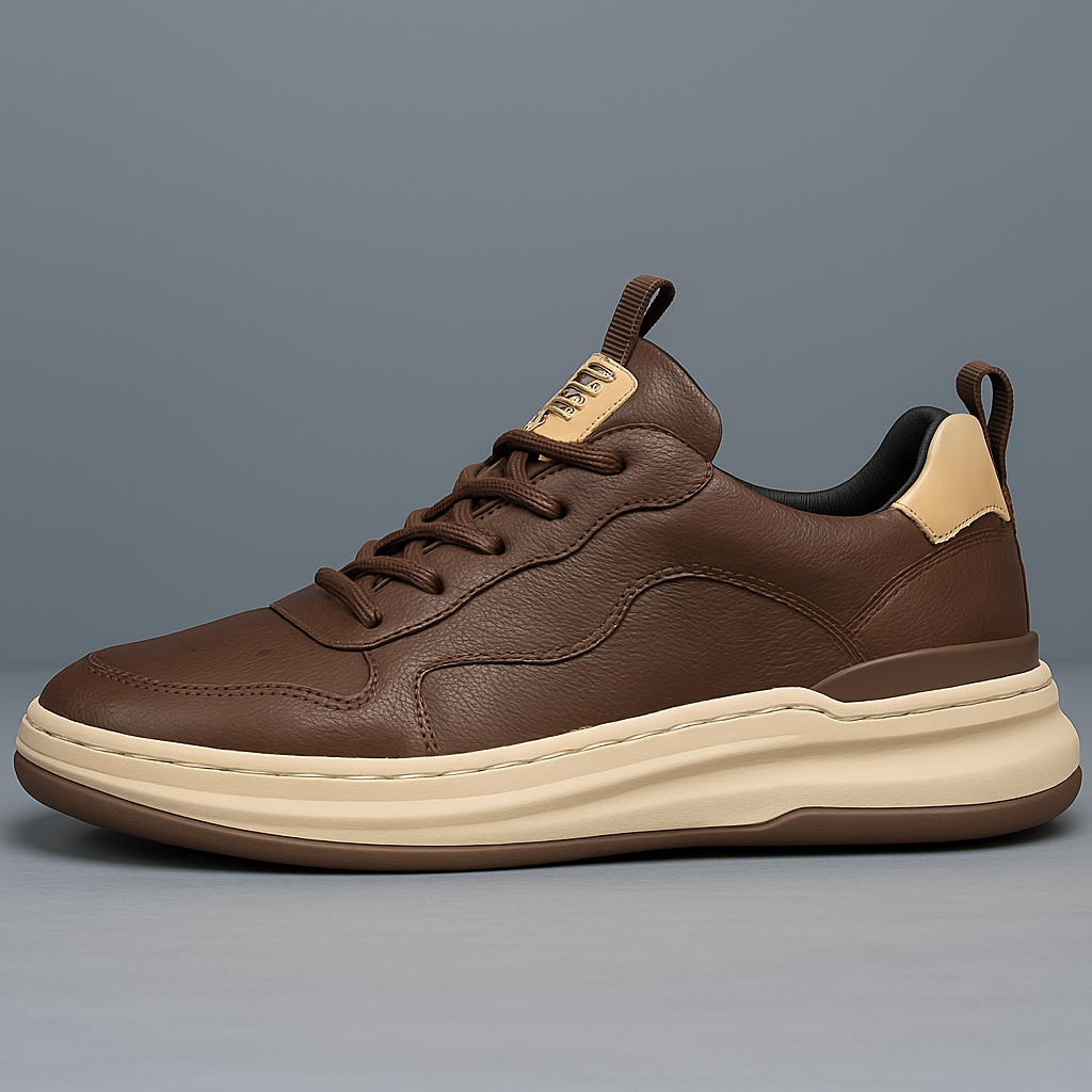 Men's Leather Low-Top Trainers – Hudson Smart Casual – view 8